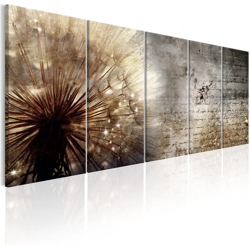 Quadro Beige Dandelion  Colore Beige, Dimensioni e Misure 225x90