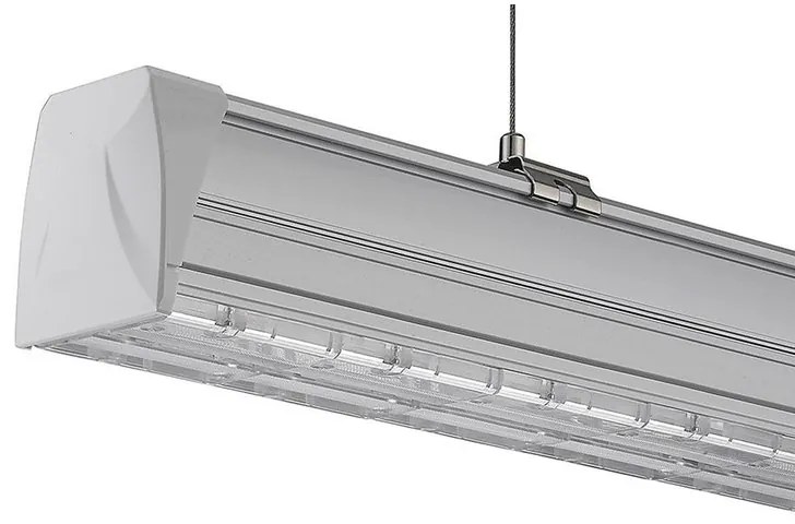 Plafoniera LED Lineare A Sospensione Master 50W 150cm Doppia Lente Asimmetrica 4000K IP20 Dimmerabile SKU-1362