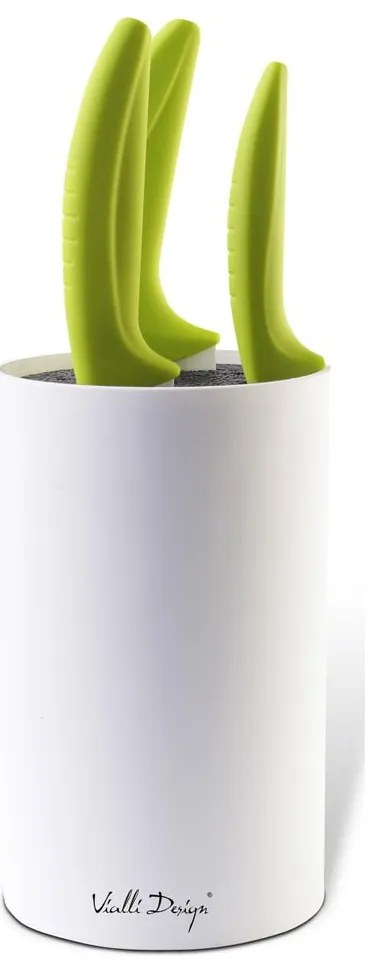 Ceppo di coltelli universale bianco - Vialli Design