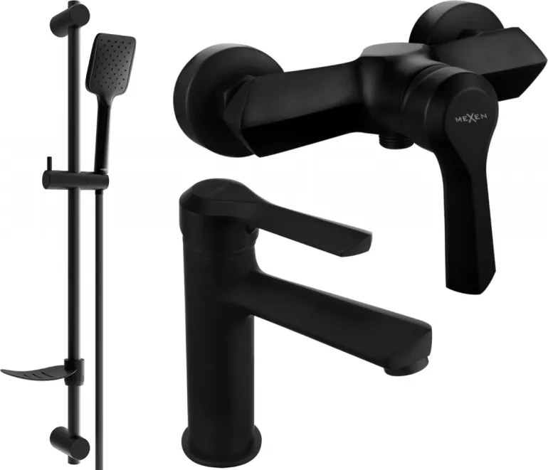 Mexen Sabre DF62 set doccia, nero - 72104DF62-70