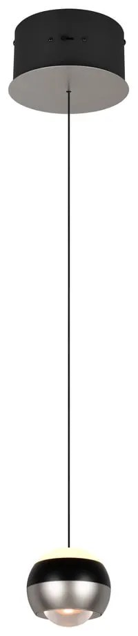 Lampadario LED nero e argentato ø 15,5 cm Orbit – Trio Select