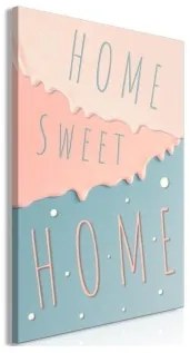 Quadro - Inscriptions: Home Sweet Home (1 Part) Vertical