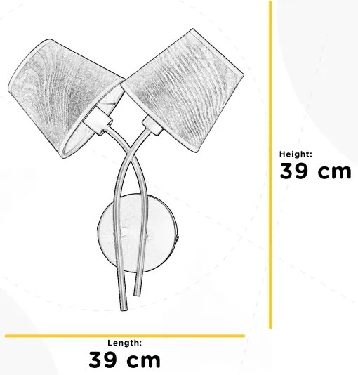 ONLI - Applique ASIA 2xE14/6W/230V