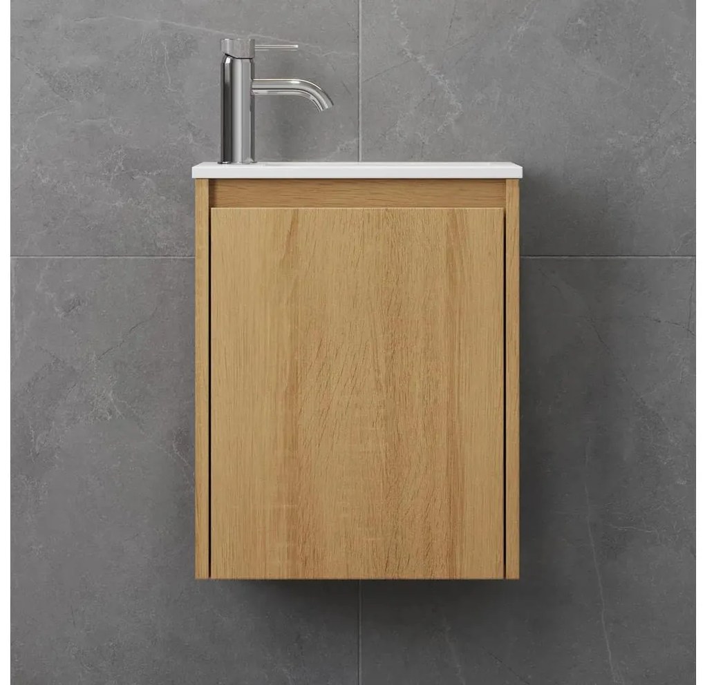 Mobile da bagno con lavabo COMO 40 cm rovere