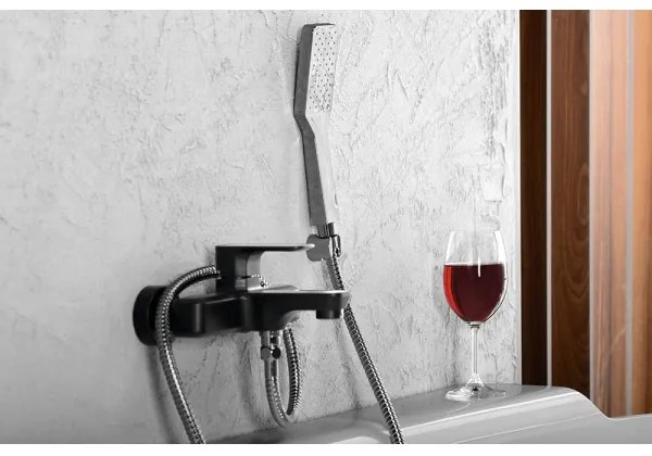 Sapho - Doccia a mano con sistema autopulente, cromo lucido