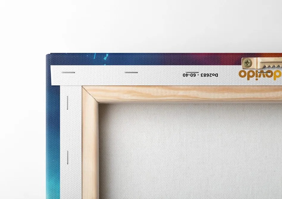 Quadro su tela – Orso con cuffie