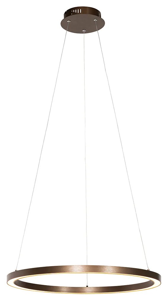 Lampada a sospensione bronzo 60 cm con LED dimmerabile a 3 livelli - Girello
