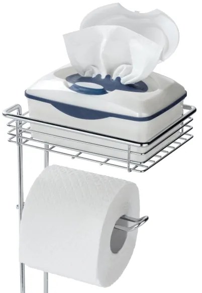 WENKO 24074800 - Porta carta igienica 16x59 cm cromo lucido