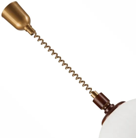 Lampadario a scomparsa RAMONA 1xE27/60W/230V beige/marrone scuro