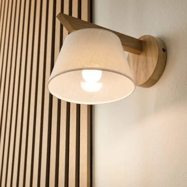 Lampada da parete ANTONIO 1xE14/40W/230V rovere