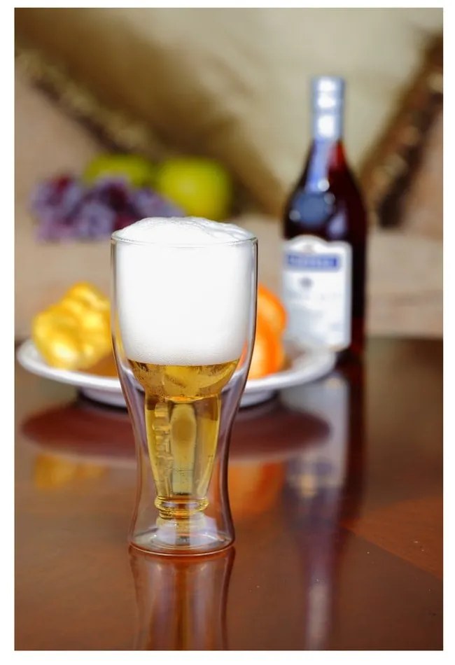Bicchiere da birra a doppia parete , 350 ml - Vialli Design