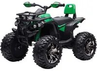 Quad Elettrico per Bambini 12V Nero e Verde