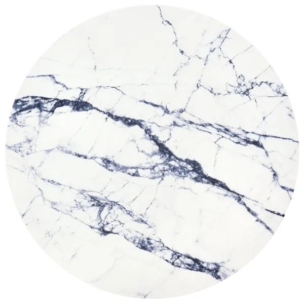 Tavolino HARISSA 41x42 cm nero/bianco marmor decor