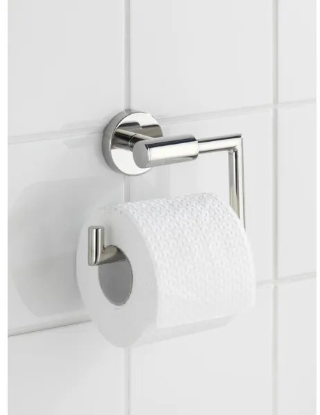 WENKO 20216100 - Porta carta igienica BOSIO SHINE 15 x 10,5 cm, in acciaio inossidabile finitura argento
