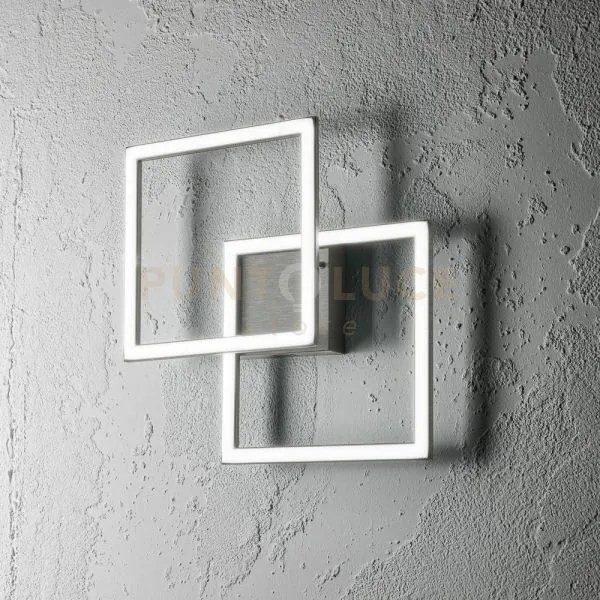 Afrodite p/p -applique in alluminio titanio led 3000k 1400lm 28w di...