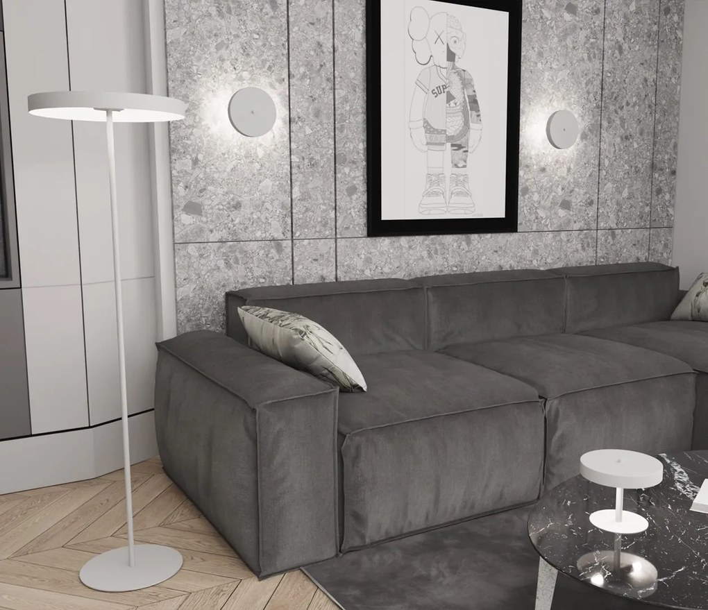 Lampade Da Scrivania Minimal Poseidone Acciaio Bianco 2 Luci G9 Ip20