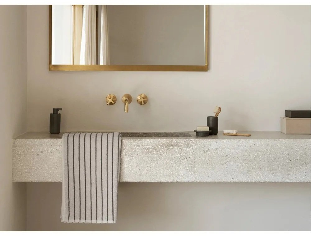 Portasaponetta grigio in poliresina Kua – Blomus