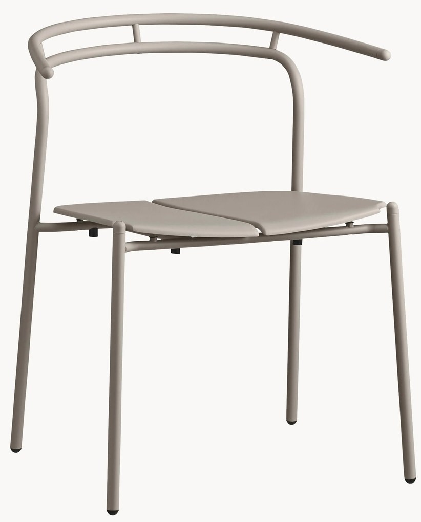 Sedia con braccioli da giardino in metallo Novo