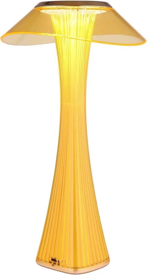 Globo 21025A-LED Lampada da tavolo ricaricabile e dimmerabile AMBRA LED/2,5W/3,7V 2700K/4500K/6500K dorata