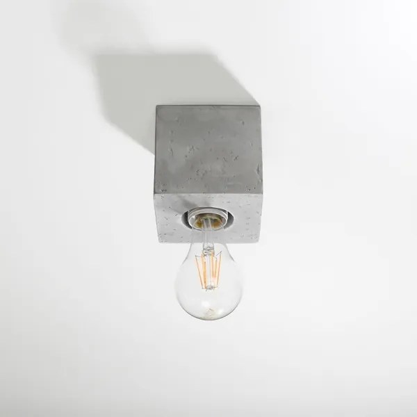 Plafoniera ABEL 1xE27/60W/230V calcestruzzo