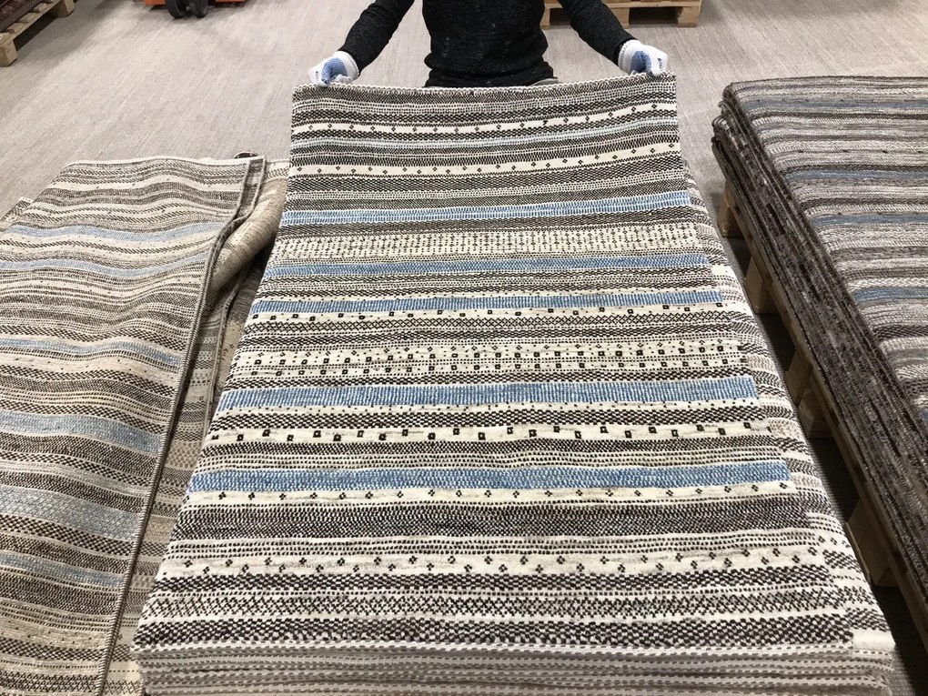 Loribaft Tappeto persiano 100 x 140 Grigio (Iran) Annodato A Mano