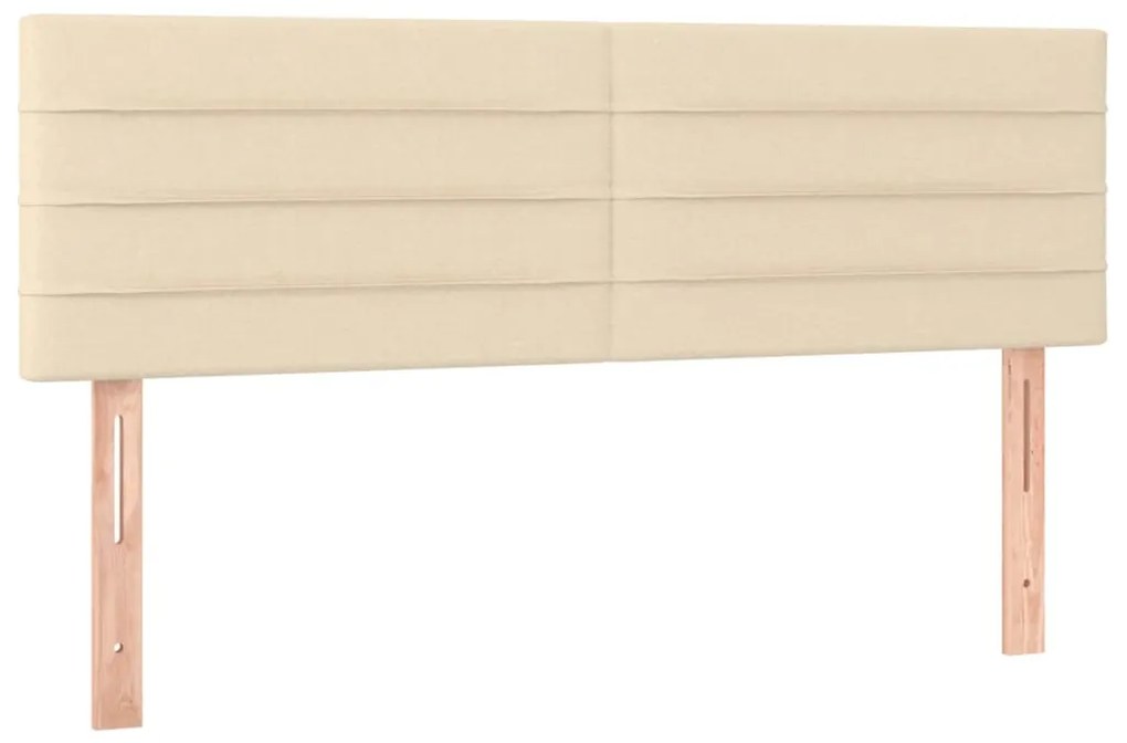 Testiere 2 pz crema 72x5x78/88 cm in tessuto