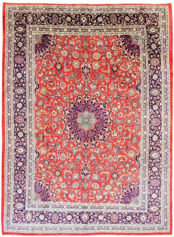 Mashad Tappeto persiano 290x400 Rosso (Iran) Annodato A Mano