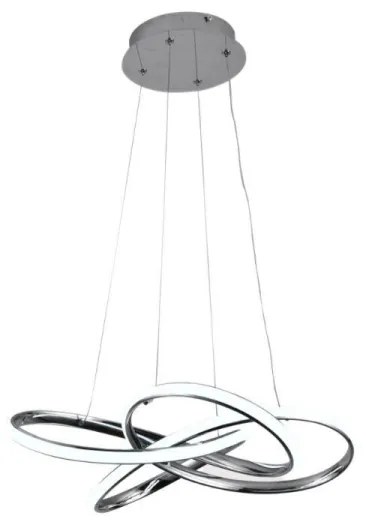 Lampadario a sospensione con filo LED dimmerabile LED/65W/230V 3000-6500K grigio + telecomando