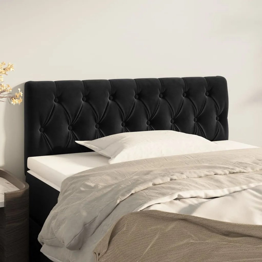 Testiere Nero 100 X 7 X 78/88 Cm İn Velluto /