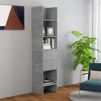 Libreria Grigio Cemento 40x35x180 cm in Truciolato cod mxl 55647