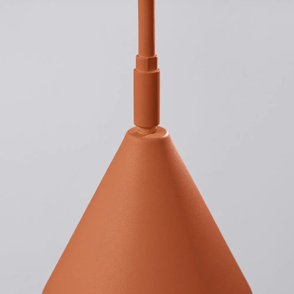 Lampada da parete color terracotta con alimentazione a corrente Zylo – Sollux