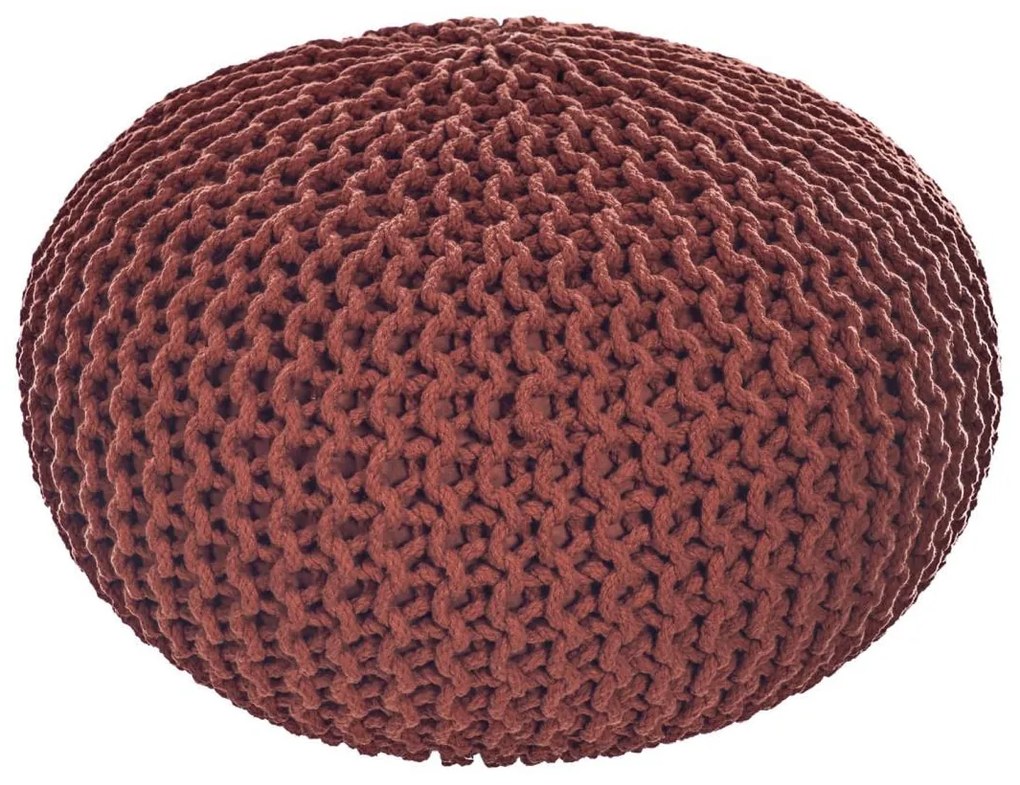 Kave Home - Pouf rotondo Kennis in terracotta Ø 60 cm