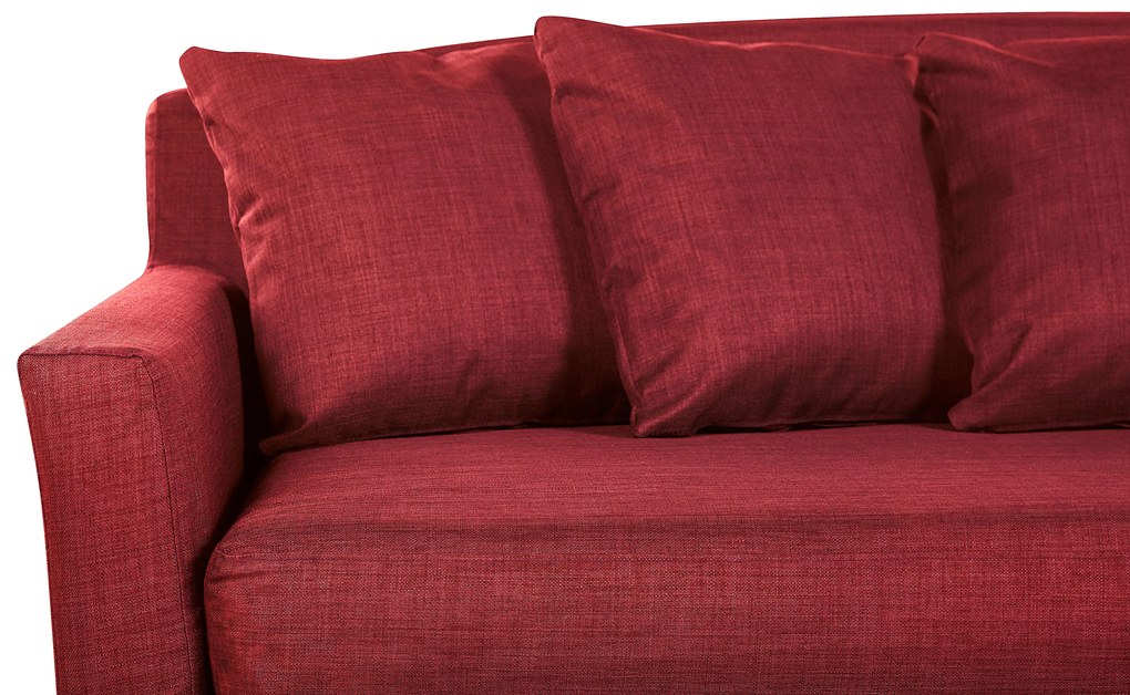 Fodera color rosso per divano a 3 posti GILJA Beliani