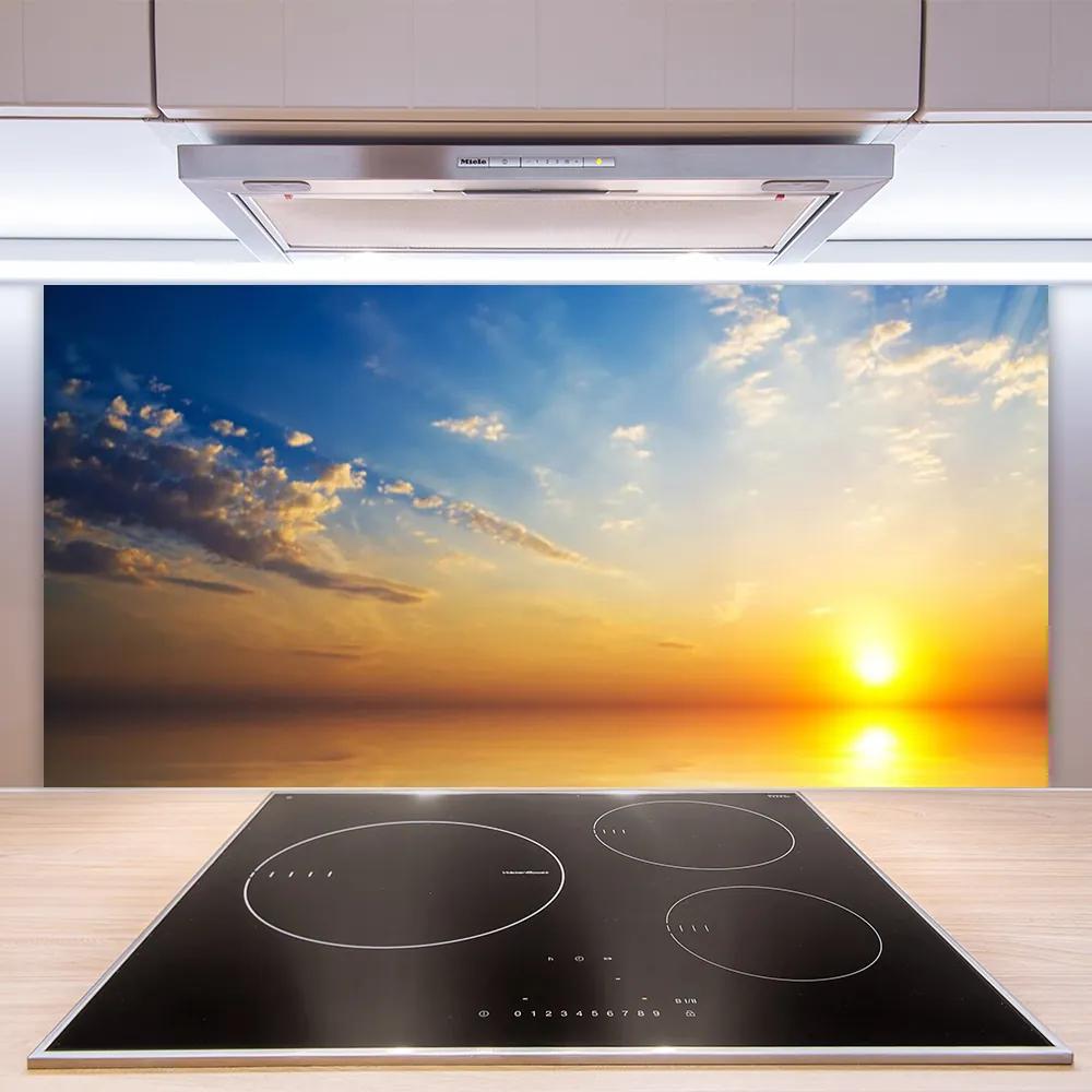 Pannello cucina paraschizzi Paesaggio delle nuvole di alba 100x50 cm
