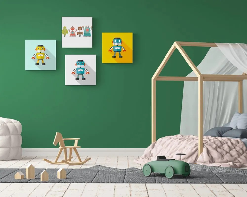 Set di quadri – Per piccoli amanti dei robot