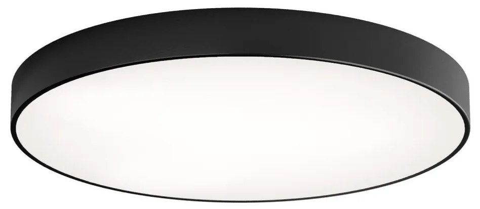Plafoniera LED CLEO 96W 230V 3000K Ø80 cm nera