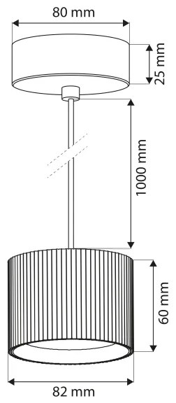Brilagi - Lampada a sospensione su cavo STRIPY 1xGX53/15W/230V bianco