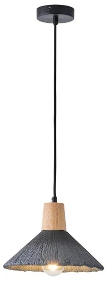 Lampadario a sospensione con filo 1xE27/15W/230V grigio