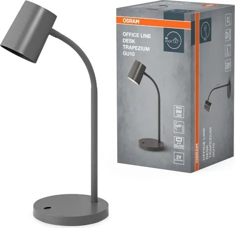 Osram - Lampada da scrivania DESK LINE 1xGU10/9W/230V grigia