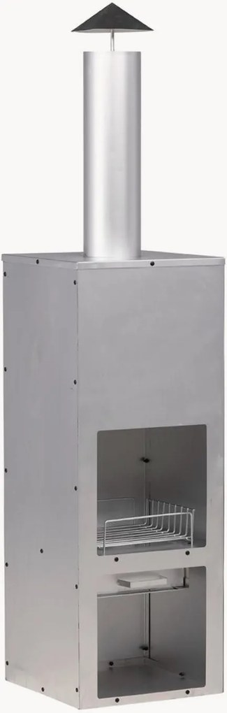 Braciere outdoor con deposito legna Alo