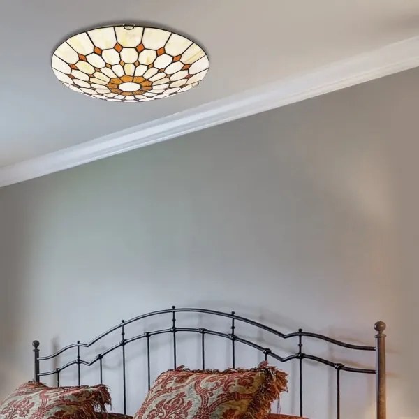 Rabalux 8091 - Tiffany plafoniera in vetro colorato MARVEL 2xE27/60W/230V