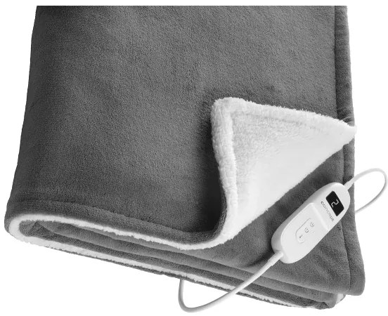 Concept DV7420 - Coperta elettrica riscaldante 160W/230V 180x130 cm grigia/bianca