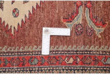 Antik Stilizzato Rosso Mattone Avorio 140x185 Cm