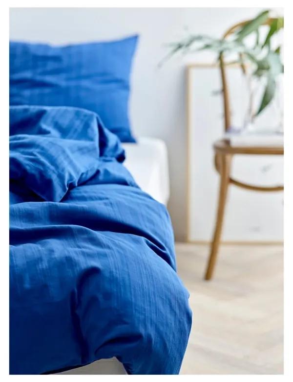 Biancheria da letto matrimoniale damascata blu scuro 200x220 cm Noble - Södahl