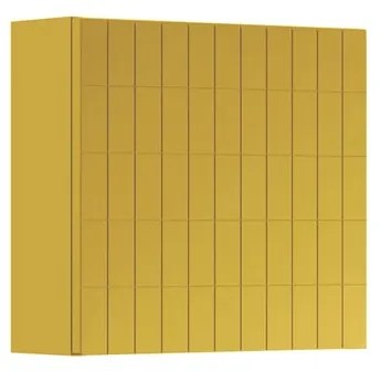 Pensile bagno Pixel laccato opaco giallo sole, 1 anta apertura da sinistra P 17 x L 40 x H 40 cm