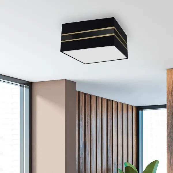 Plafoniera ULTIMO 3xE27/60W/230V nera