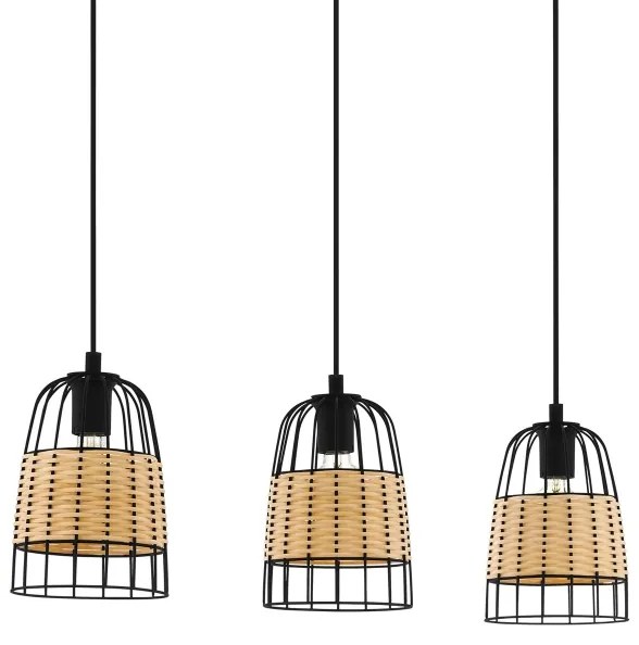 Eglo 43313 - Lampadario a sospensione con filo ANWICK 3xE27/40W/230V