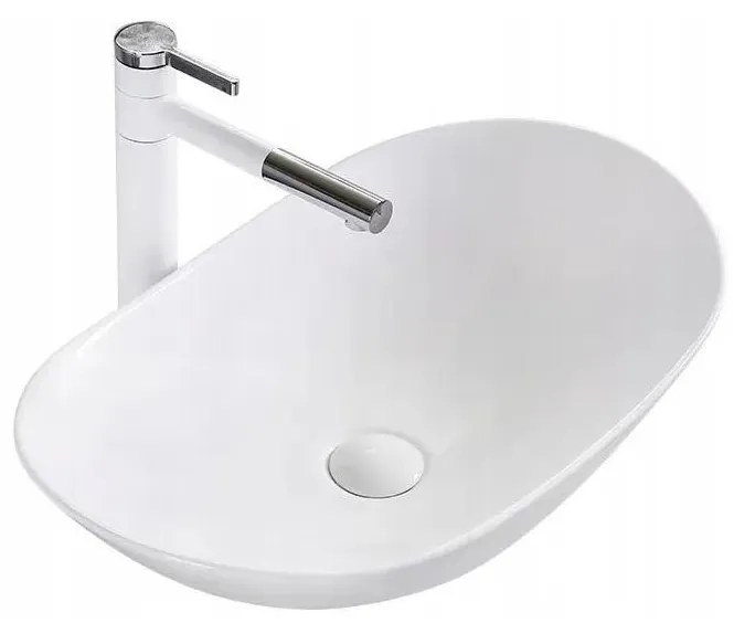 REA-U0441 - Lavabo da appoggio ROYAL 35,5x61,5 cm ceramica/bianco lucido