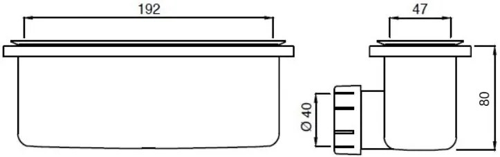 Piletta Rettangolare Con Copripiletta  Cromo Per Piatti Doccia Ultraflat New T4493aa Ideal Standard