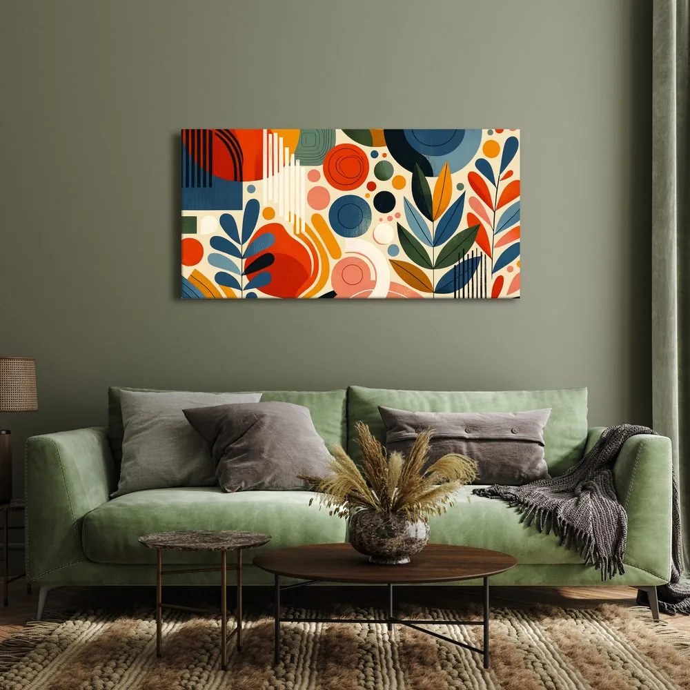 Quadro su tela – Astrazione con motivo naturale